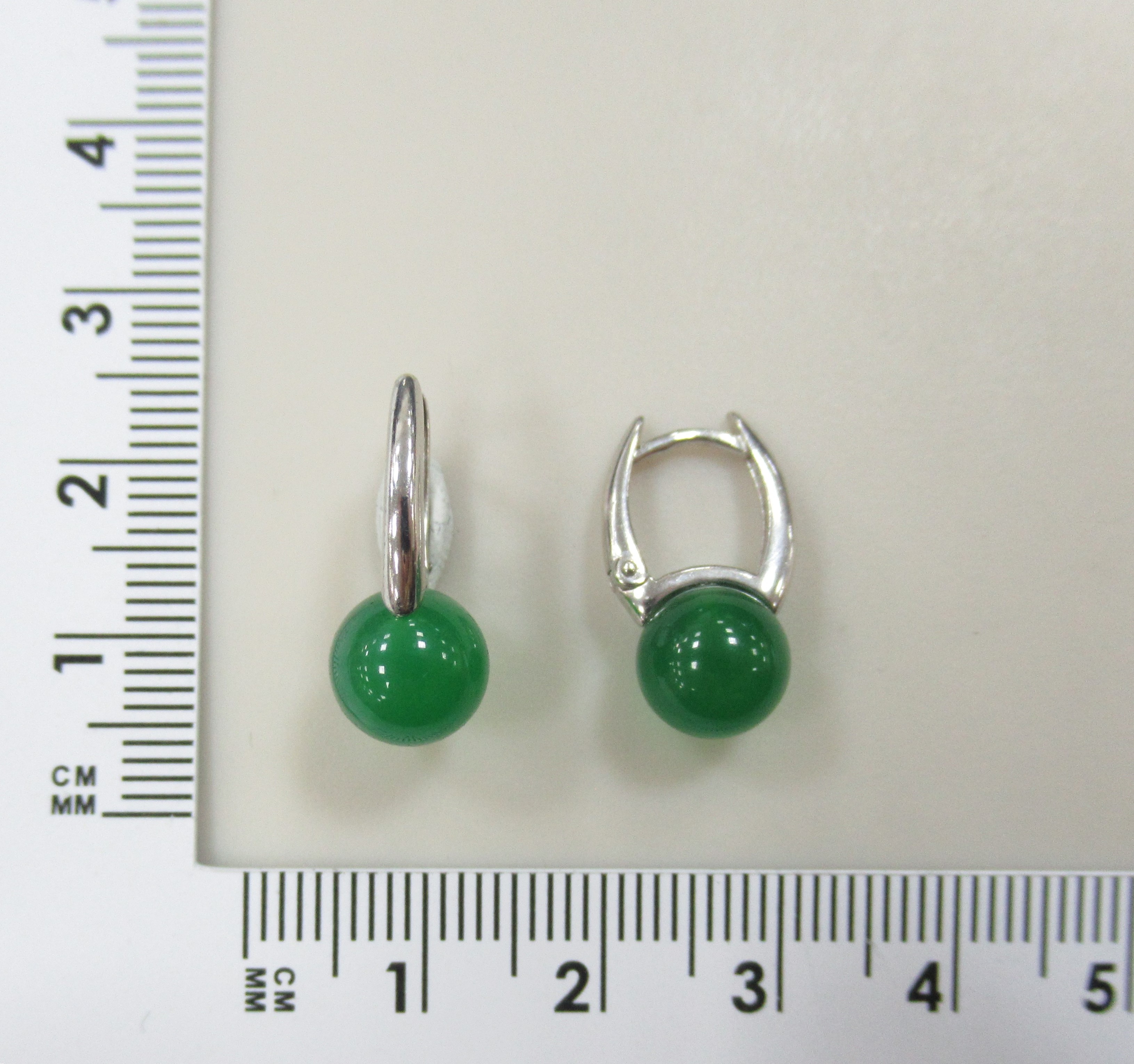 Серебряные серьги с агатами